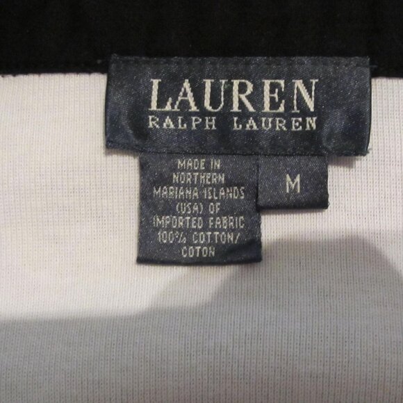 NWOT Women's Ralph Lauren Long-Sleeve Black & White Top & Barely Worn Top - Picture 12 of 13